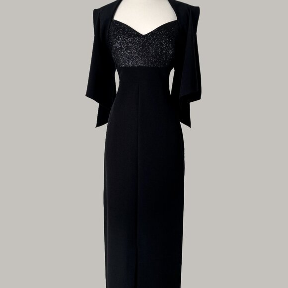Brand New US 14 Safiyaa Maxi Evening Dress in Black Color - Picture 1 of 5